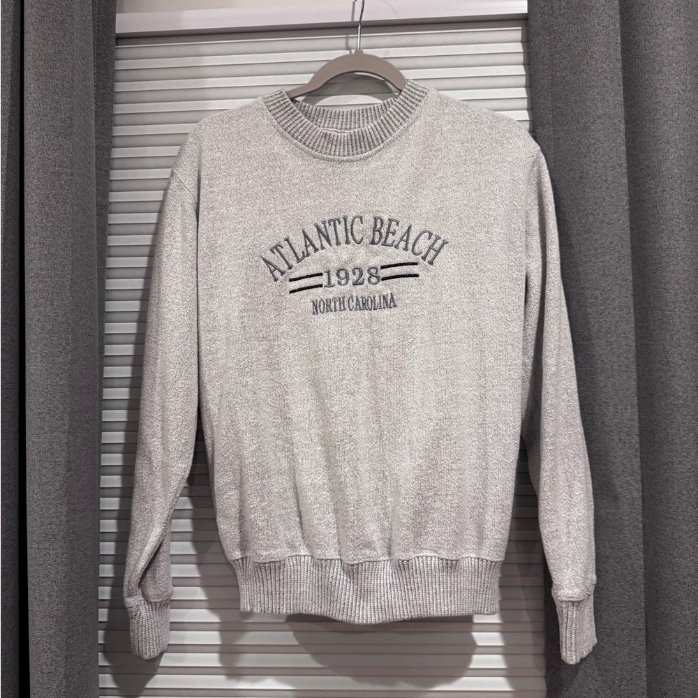 ESY Surf Co Crewneck Sweater - Light Gray